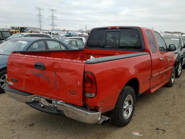 1FTZX1722YNA59615 - 2000 FORD F150 RED photo 4