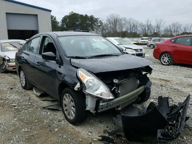 3N1CN7AP8HL856568 - 2017 NISSAN VERSA S BLACK photo 1