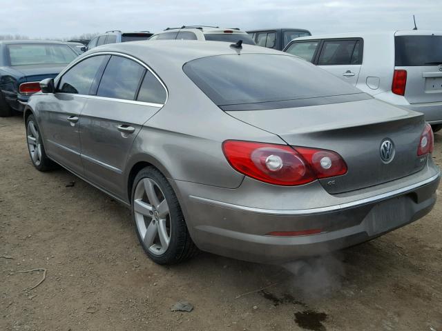 WVWHN7AN1BE701675 - 2011 VOLKSWAGEN CC LUXURY GRAY photo 3