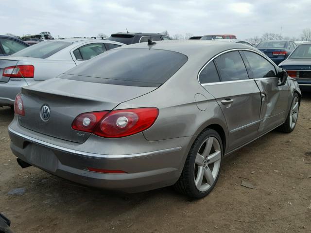 WVWHN7AN1BE701675 - 2011 VOLKSWAGEN CC LUXURY GRAY photo 4