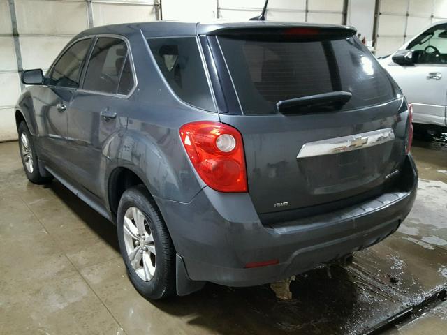 2CNFLCECXB6266668 - 2011 CHEVROLET EQUINOX LS BLUE photo 3