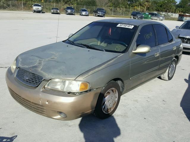 3N1CB51DXYL332986 - 2000 NISSAN SENTRA BAS GOLD photo 2