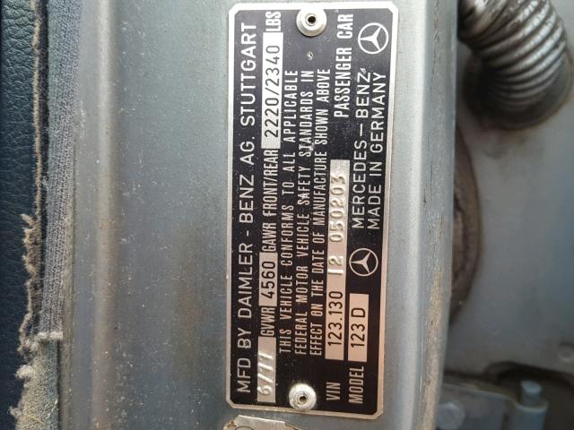 12313012050203 - 1977 MERCEDES-BENZ 300D BLUE photo 10