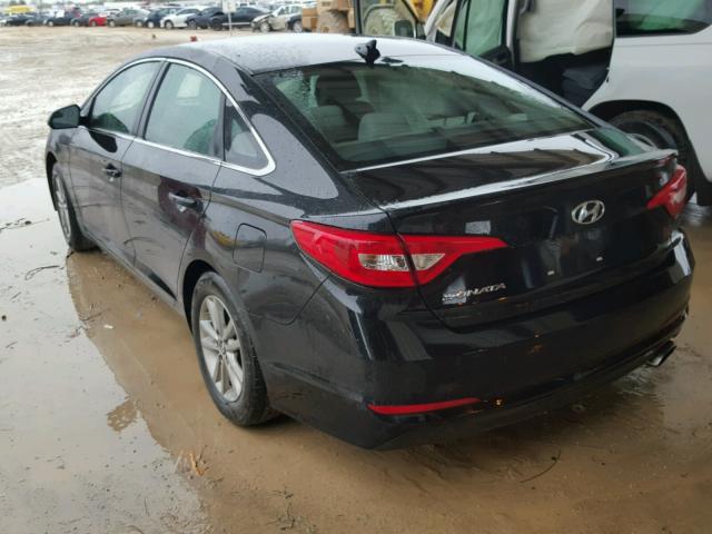 5NPE24AFXGH288567 - 2016 HYUNDAI SONATA SE BLACK photo 3