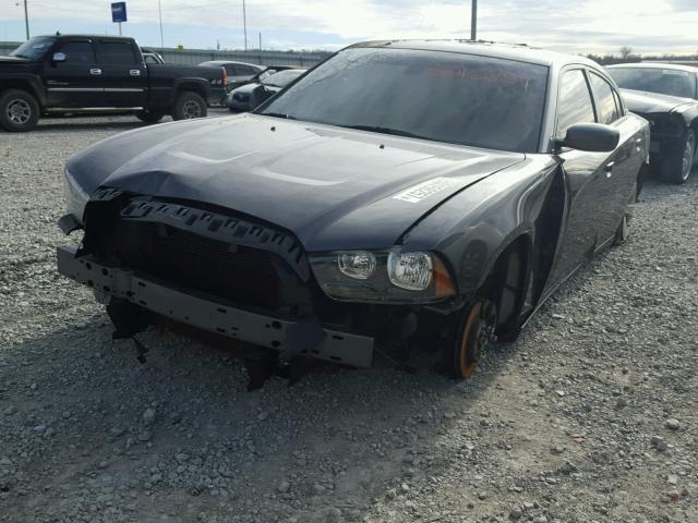 2C3CDXBG2EH314308 - 2014 DODGE CHARGER SE GRAY photo 2
