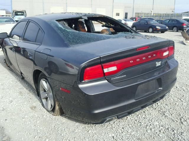 2C3CDXBG2EH314308 - 2014 DODGE CHARGER SE GRAY photo 3