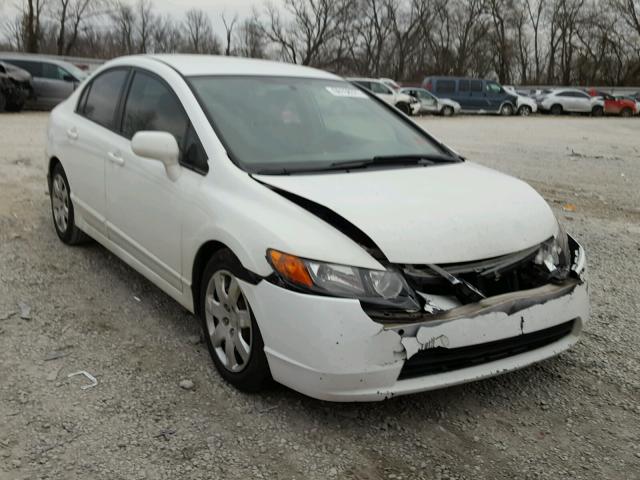 1HGFA16586L002488 - 2006 HONDA CIVIC LX WHITE photo 1