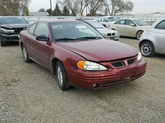 1G2NF12EX1M613129 - 2001 PONTIAC GRAND AM S MAROON photo 1