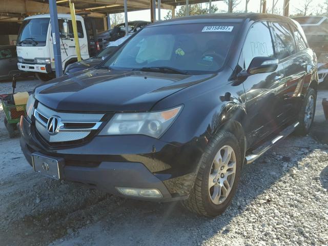 2HNYD28337H511316 - 2007 ACURA MDX TECHNO BLACK photo 2