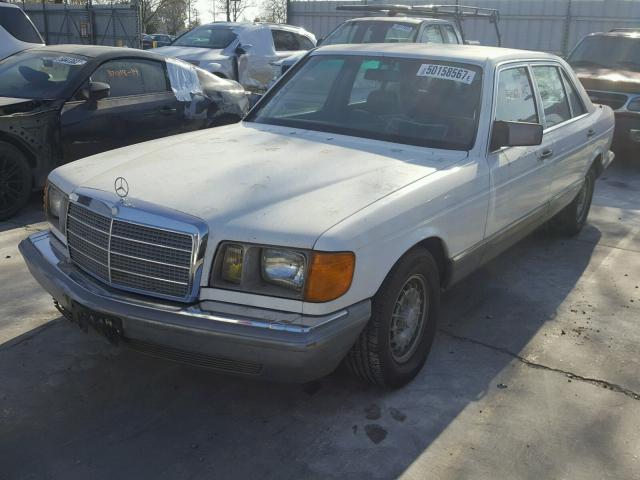 WDBCA37D4FA177575 - 1985 MERCEDES-BENZ 500 SEL WHITE photo 2