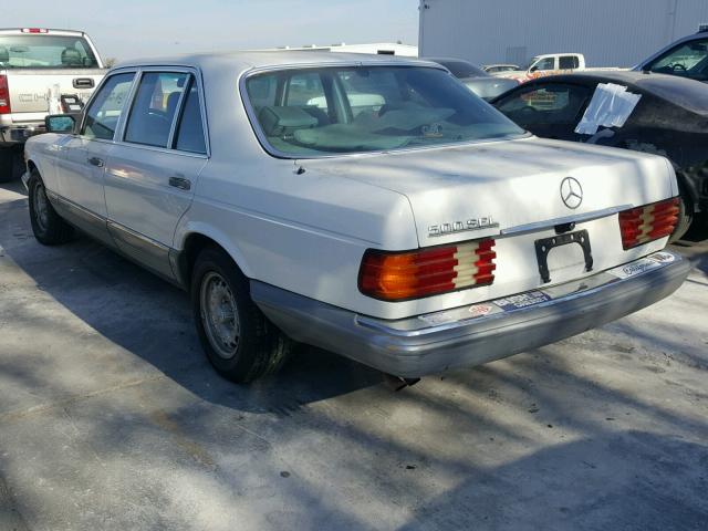 WDBCA37D4FA177575 - 1985 MERCEDES-BENZ 500 SEL WHITE photo 3