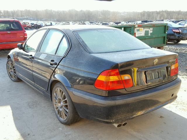 WBAEU33422PF71008 - 2002 BMW 325 XI BLACK photo 3