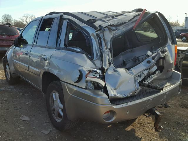 1GKDT13S722201837 - 2002 GMC ENVOY SILVER photo 3