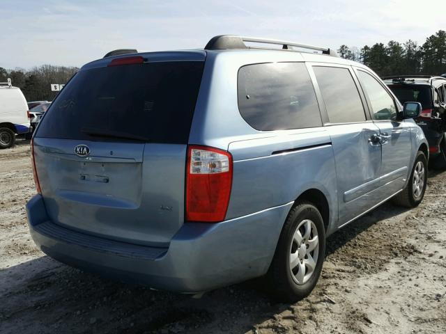 KNDMB233666079502 - 2006 KIA SEDONA EX BLUE photo 4