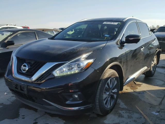 5N1AZ2MGXFN266582 - 2015 NISSAN MURANO S BLACK photo 2