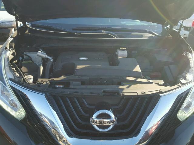 5N1AZ2MGXFN266582 - 2015 NISSAN MURANO S BLACK photo 7