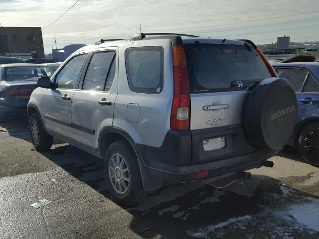 JHLRD77492C086510 - 2002 HONDA CR-V LX SILVER photo 3