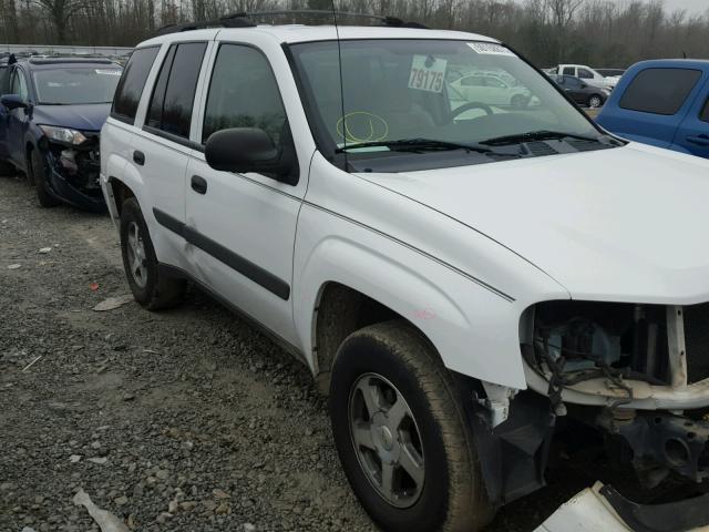 1GNDS13S352239379 - 2005 CHEVROLET TRAILBLAZE WHITE photo 1