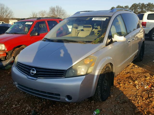 5N1BV28U37N103080 - 2007 NISSAN QUEST S SILVER photo 2