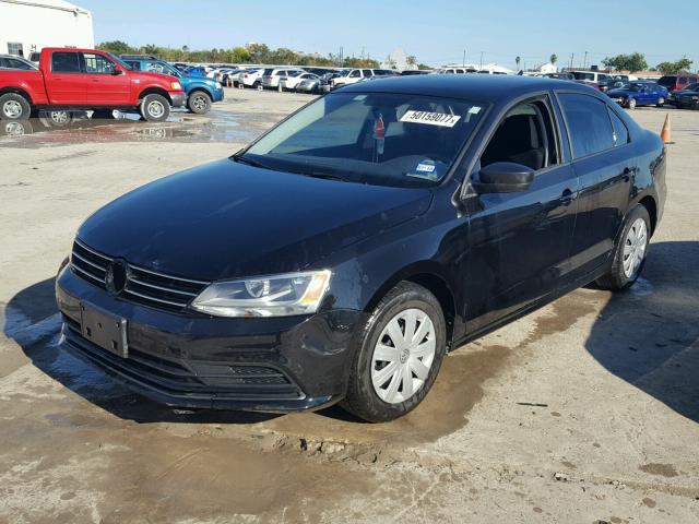 3VW2K7AJ8FM349459 - 2015 VOLKSWAGEN JETTA BASE BLACK photo 2