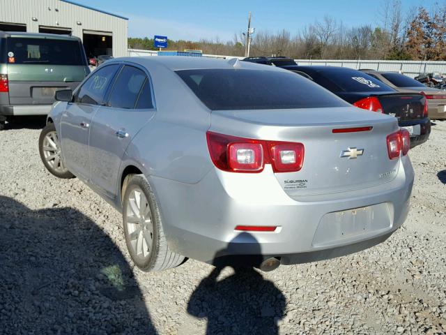 1G11H5SAXDF282420 - 2013 CHEVROLET MALIBU LTZ 银色 照片 3