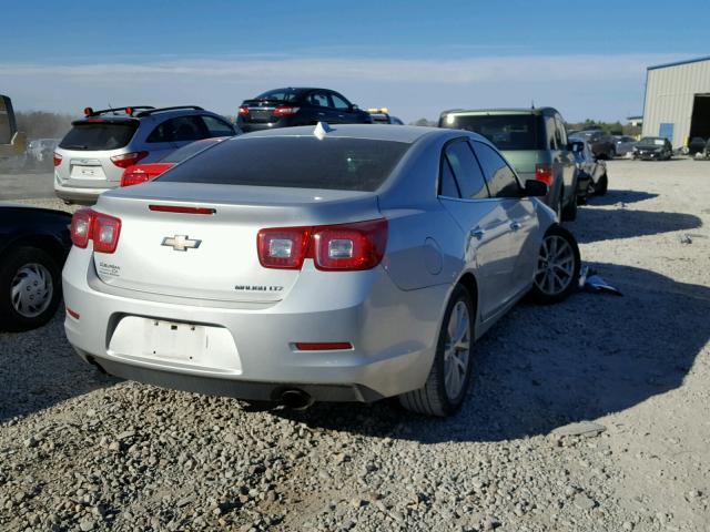 1G11H5SAXDF282420 - 2013 CHEVROLET MALIBU LTZ SILVER photo 4