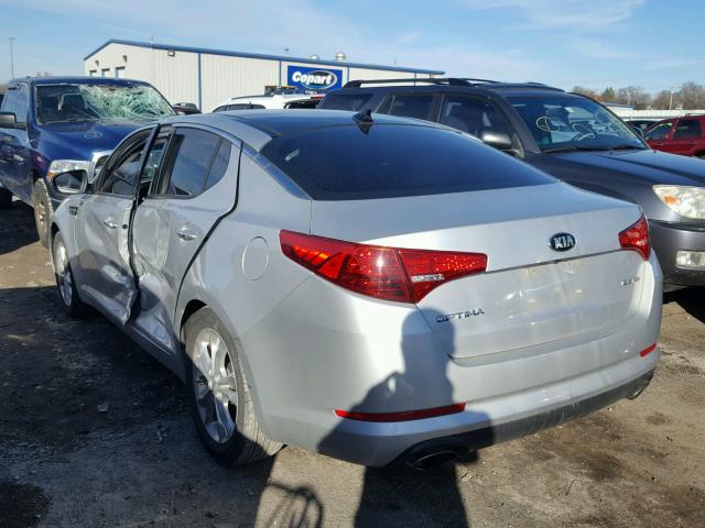 5XXGN4A74DG222659 - 2013 KIA OPTIMA EX SILVER photo 3