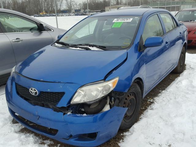 1NXBU40E89Z150214 - 2009 TOYOTA COROLLA BA BLUE photo 2