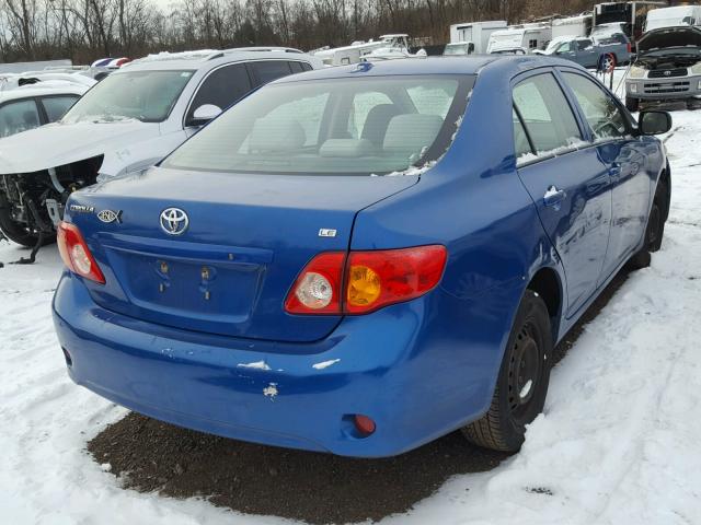 1NXBU40E89Z150214 - 2009 TOYOTA COROLLA BA BLUE photo 4