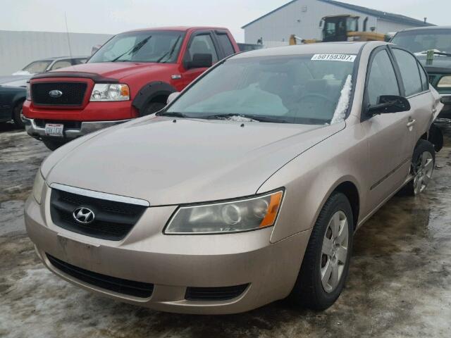 5NPET46C57H271252 - 2007 HYUNDAI SONATA GLS BEIGE photo 2