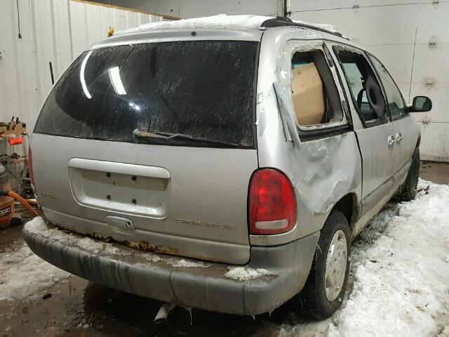 2B4GP45R2YR706183 - 2000 DODGE CARAVAN SE SILVER photo 4