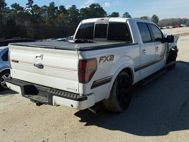 1FTFW1CT5EFB06968 - 2014 FORD F150 SUPER WHITE photo 4