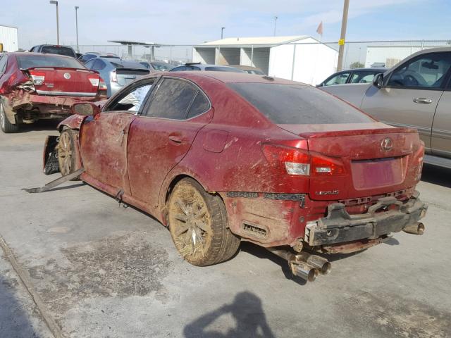 JTHBP262885002696 - 2008 LEXUS IS-F RED photo 3