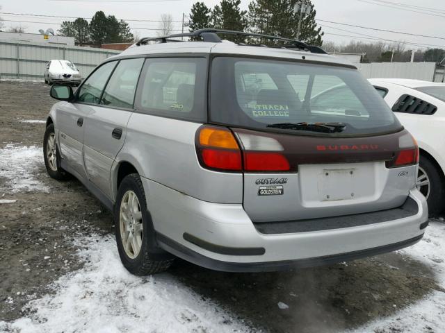 4S3BH675047635545 - 2004 SUBARU LEGACY OUT SILVER photo 3