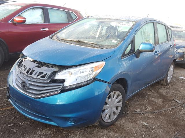 3N1CE2CP1EL384984 - 2014 NISSAN VERSA NOTE BLUE photo 2