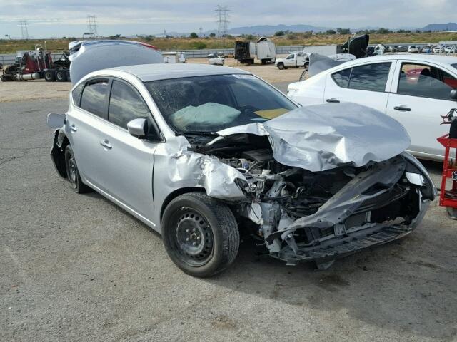 3N1AB7AP6EY258185 - 2014 NISSAN SENTRA S SILVER photo 1