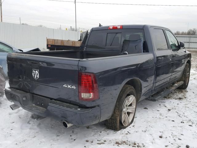 1C6RR7UT4HS511518 - 2017 RAM 1500 SPORT BLUE photo 4