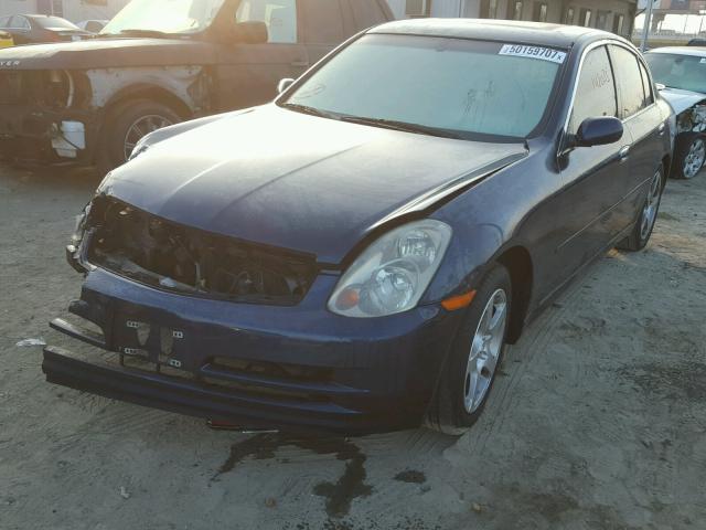 JNKCV51E54M100047 - 2004 INFINITI G35 BLUE photo 2