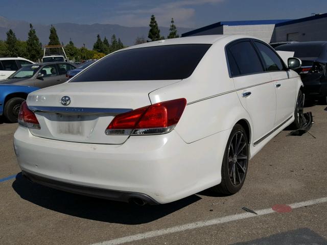 4T1BK3DBXBU375403 - 2011 TOYOTA AVALON BAS WHITE photo 4