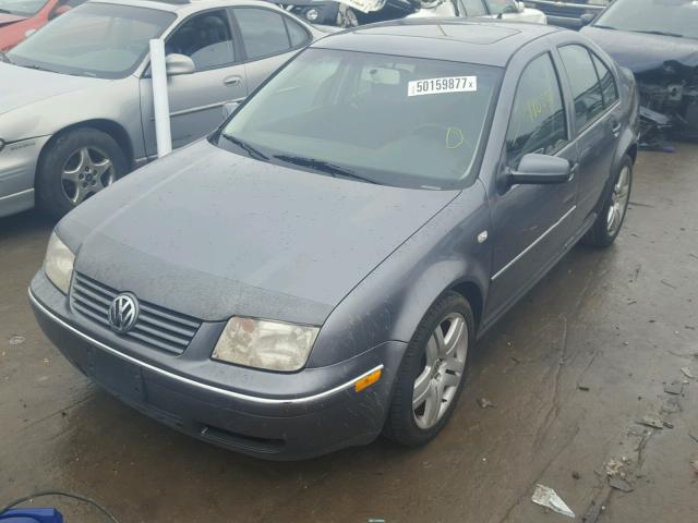 3VWSE69M94M139272 - 2004 VOLKSWAGEN JETTA GLS GRAY photo 2