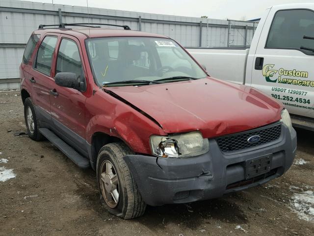 1FMYU92144DA04354 - 2004 FORD ESCAPE XLS RED photo 1