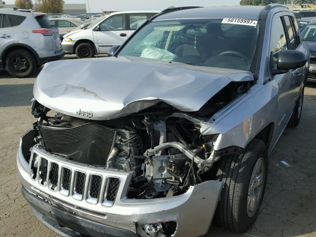 1C4NJCBA8FD386338 - 2015 JEEP COMPASS SP SILVER photo 2