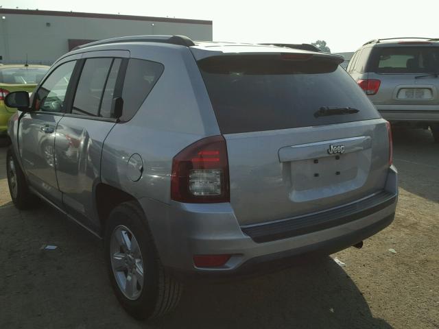 1C4NJCBA8FD386338 - 2015 JEEP COMPASS SP SILVER photo 3