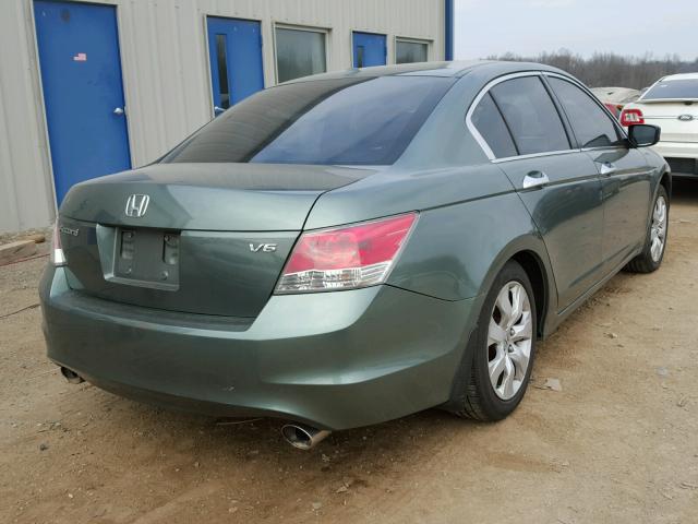 1HGCP3F86AA027952 - 2010 HONDA ACCORD EXL GREEN photo 4