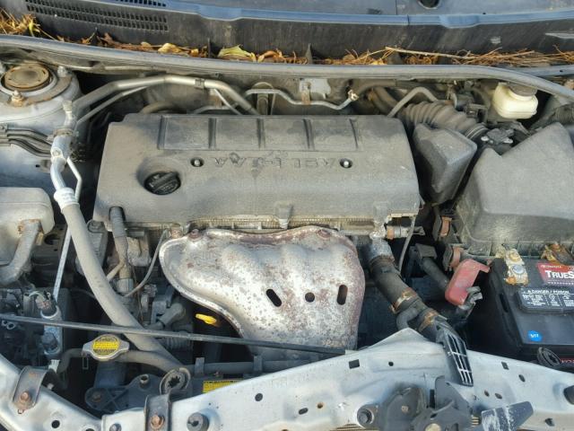 2T1KE40E19C010407 - 2009 TOYOTA COROLLA MA SILVER photo 7