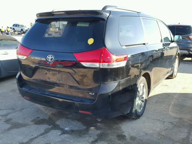 5TDYK3DC4DS334084 - 2013 TOYOTA SIENNA XLE BLACK photo 4