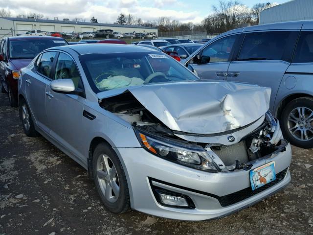 5XXGM4A75FG360667 - 2015 KIA OPTIMA LX SILVER photo 1