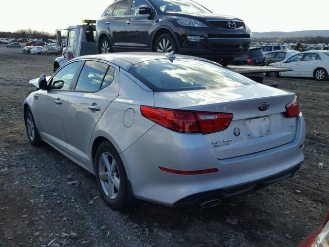 5XXGM4A75FG360667 - 2015 KIA OPTIMA LX SILVER photo 3