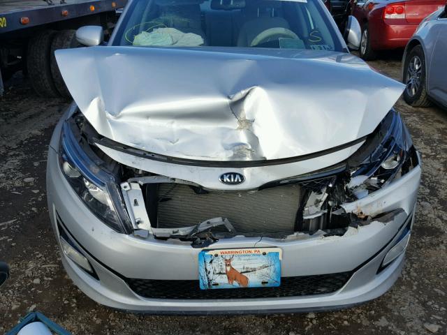 5XXGM4A75FG360667 - 2015 KIA OPTIMA LX SILVER photo 7