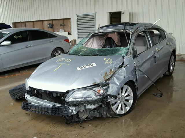 1HGCR2F79DA054689 - 2013 HONDA ACCORD EX SILVER photo 2